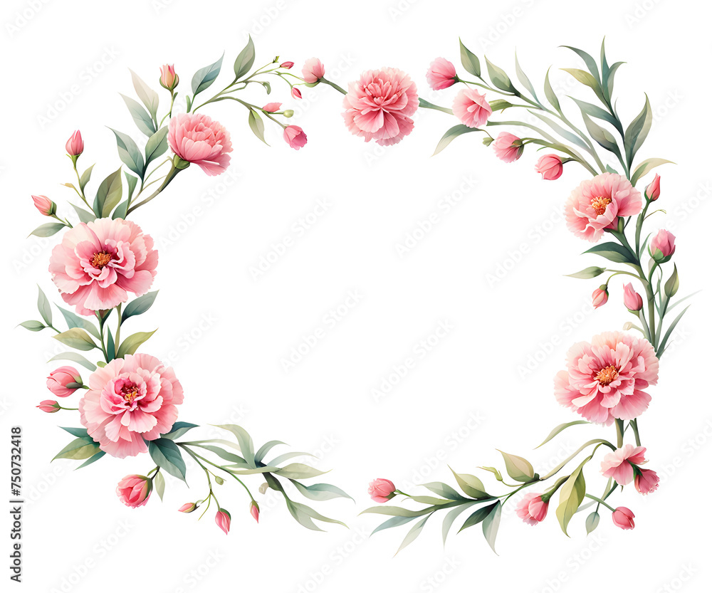 heart-shaped-frame-embracing-a-pattern-of-red-carnation-florals-with-added-sparkle-rendered