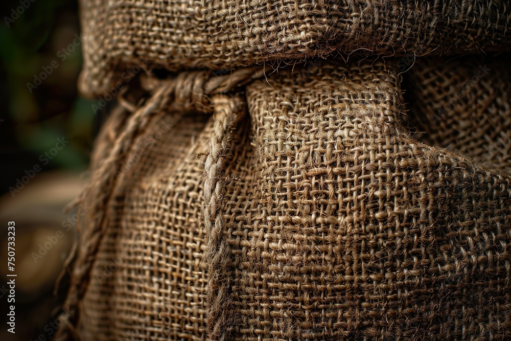 Sack of burlap bag on white background Sack of burlap bag on white background
