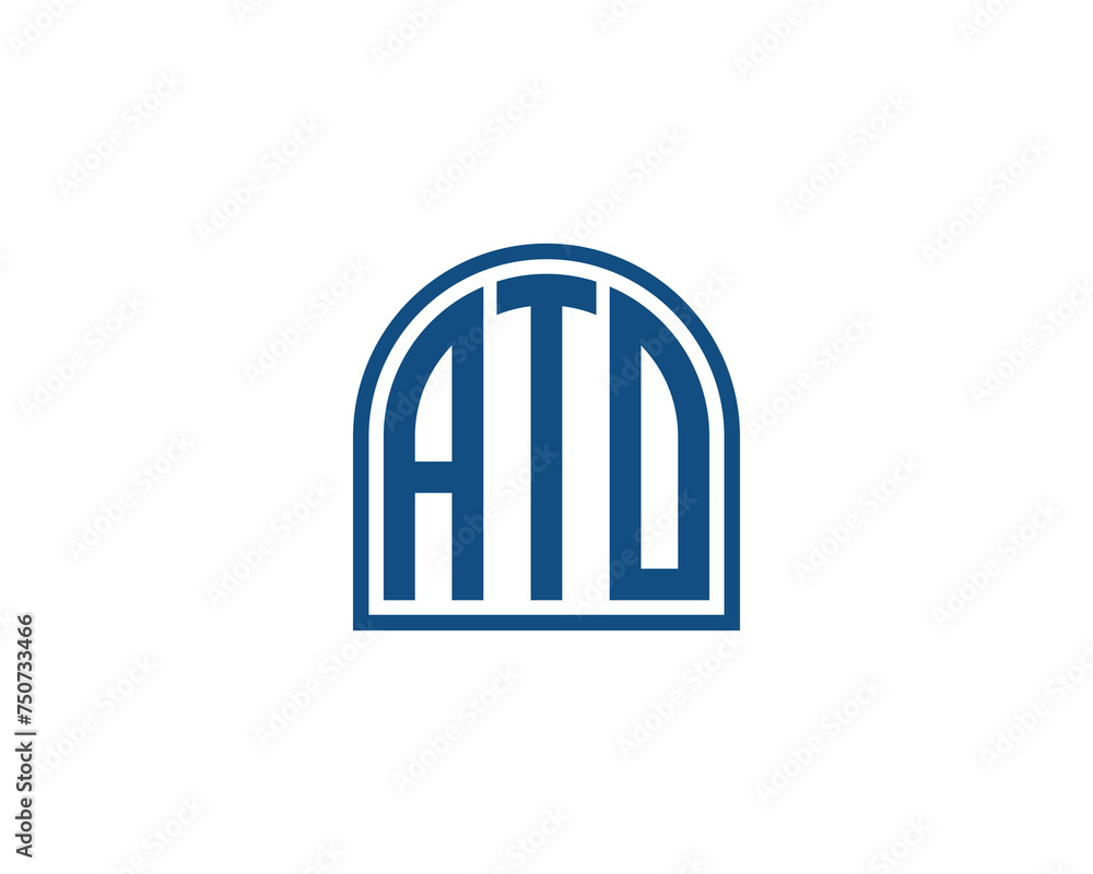 ATO logo design vector template