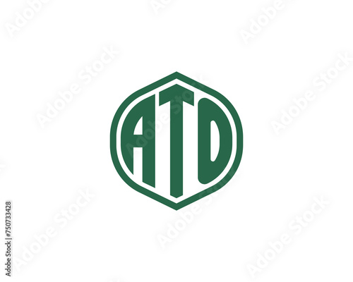 ATO logo design vector template photo
