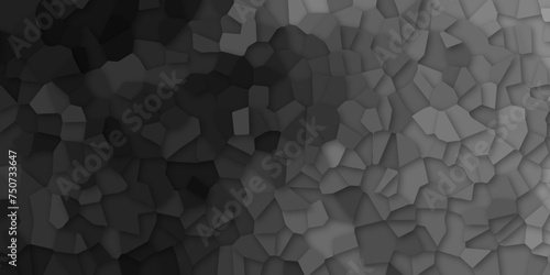 Abstract gray, black quartz broken stained-glass background with line. geometric modern technology concept bright triangle background. colorful low poly crystal mosaic background pattern design.
