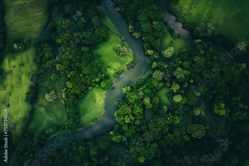 Breathtaking aerial shots capturing the beauty of nature, perfect for travel and exploration concepts © Helen