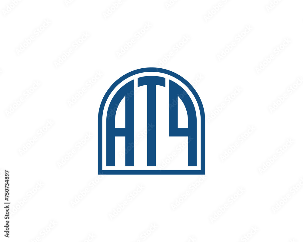 ATQ logo design vector template