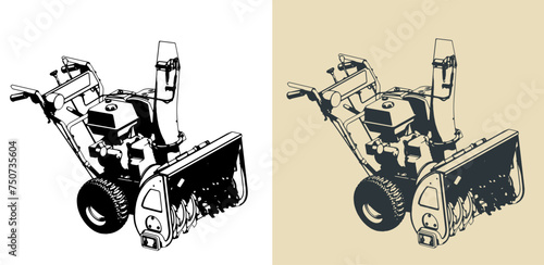Snowblower illustrations