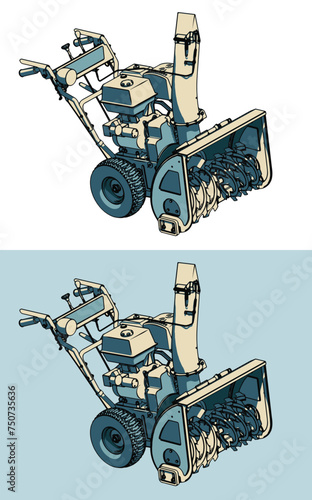 Snowblower illustration