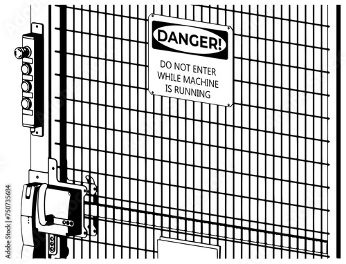 Industrial safety door