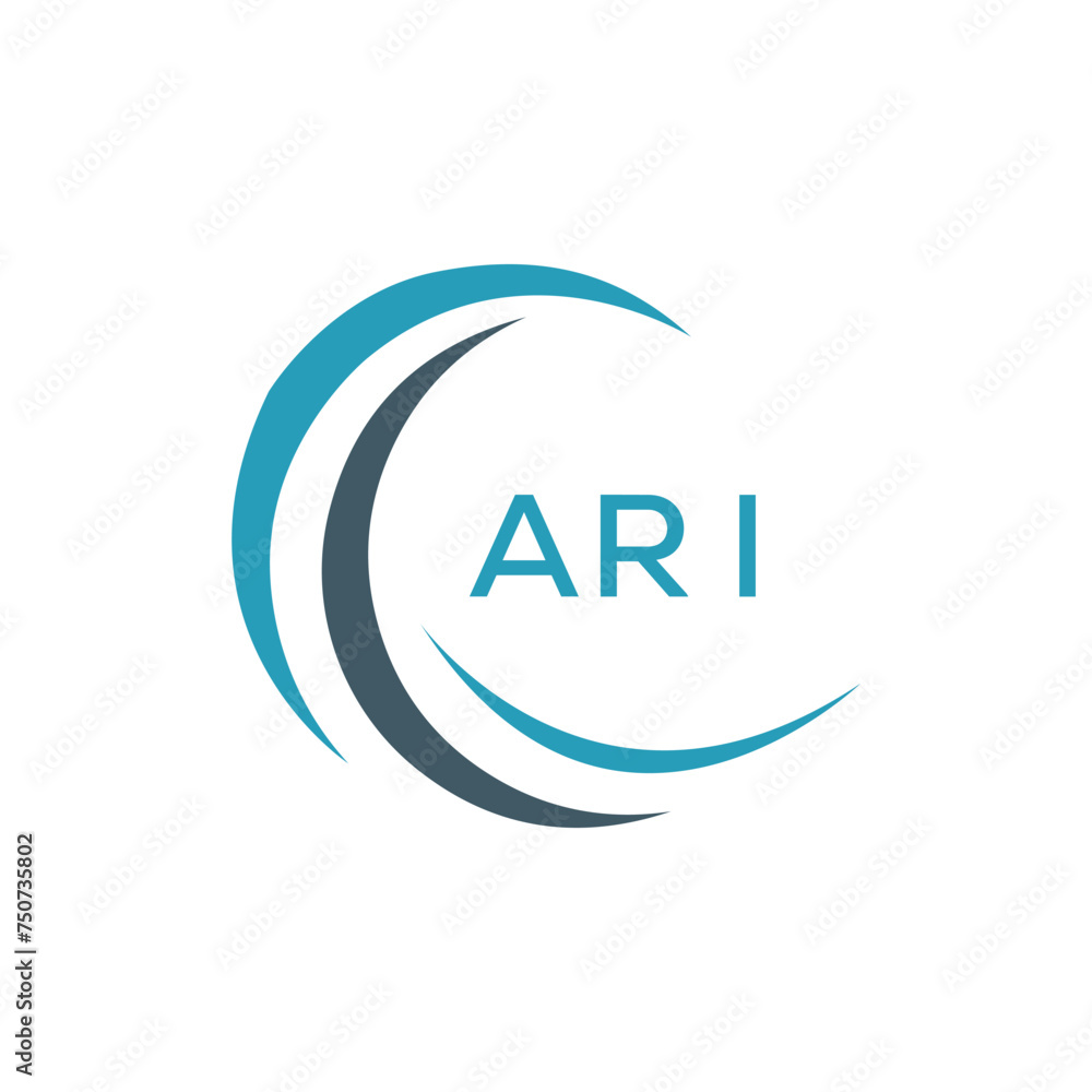 ARI logo design template vector. ARI Business abstract connection ...