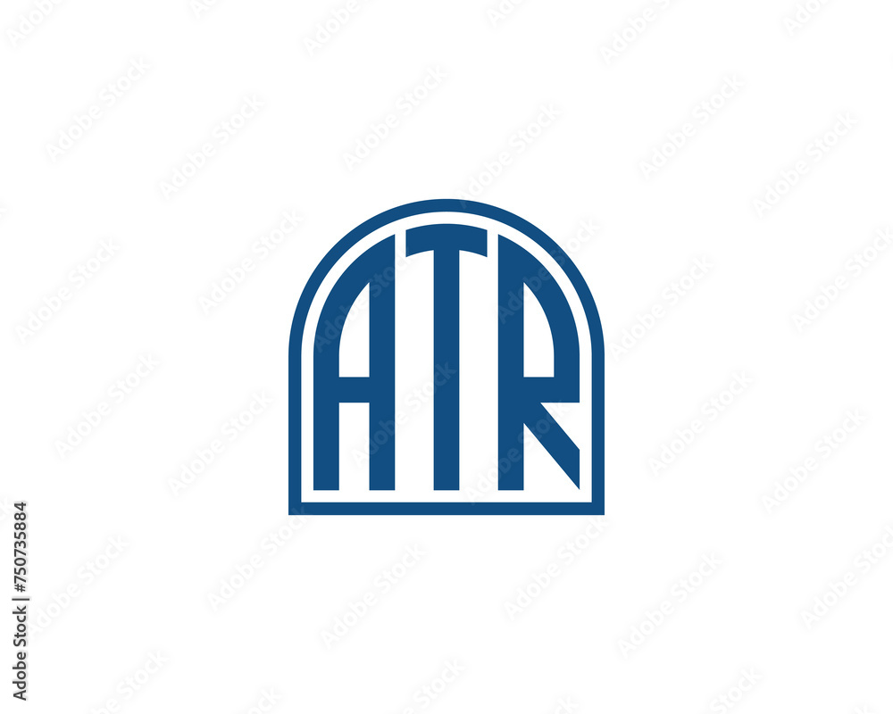 ATR logo design vector template
