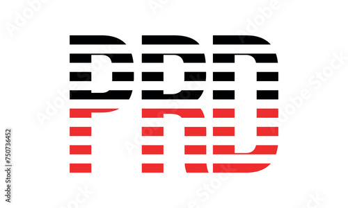 PRD three initial letter iconic line negative space minimal logo design vector template. monogram, abstract, wordmark, business, typography, minimalist, brand, company, flat, modern, unique, simple