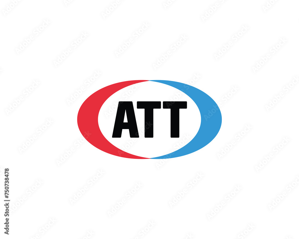 ATT Logo design vector template