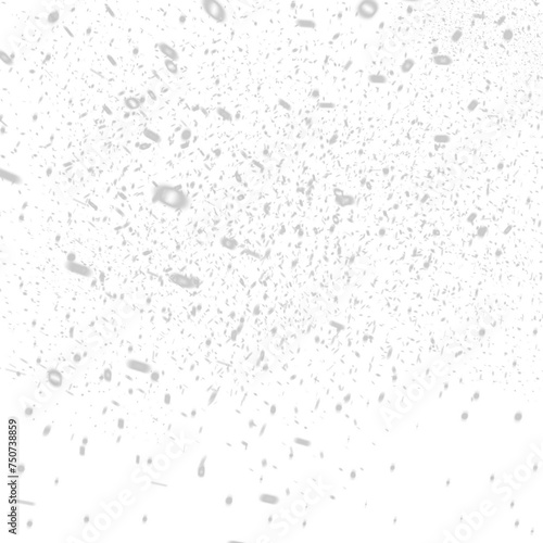 Falling snow isolated on transparent background. Heavy light snowfall, snowflakes Snow flakes, snow background