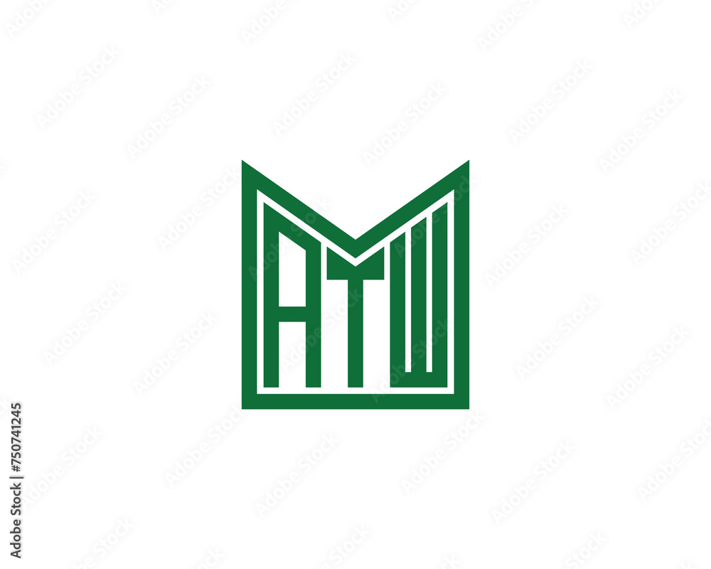 ATW logo design vector template ATW logo design vector template