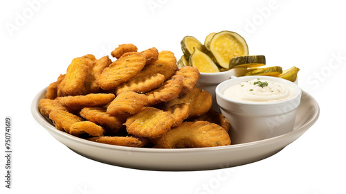 Wallpaper Mural Crispy Fried Pickles on transparent background - A Delicious Homemade Snack Perfect for Any Occasion Torontodigital.ca