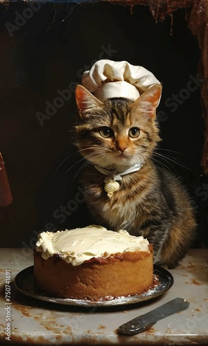 cat and cake