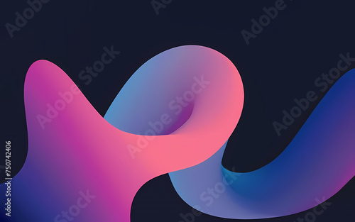Blurred Color Gradient Purple, Pink, Blue Grainy Color Gradient Background Dark Abstract Backdrop