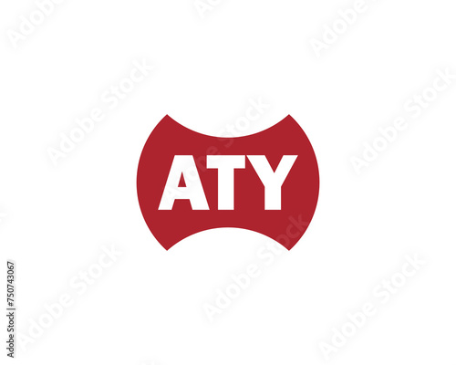 ATY logo design vector template photo