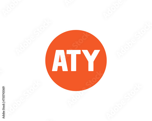 ATY logo design vector template photo