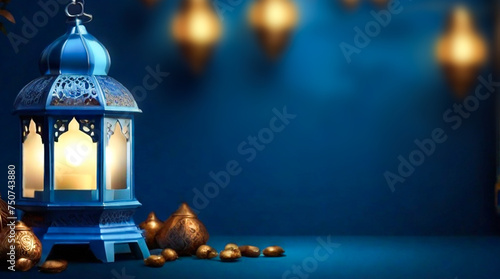 Islamic arabic lantern for ramadan kareem eid mubarak background