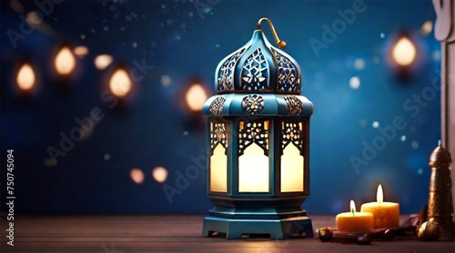 Islamic arabic lantern for ramadan kareem eid mubarak background