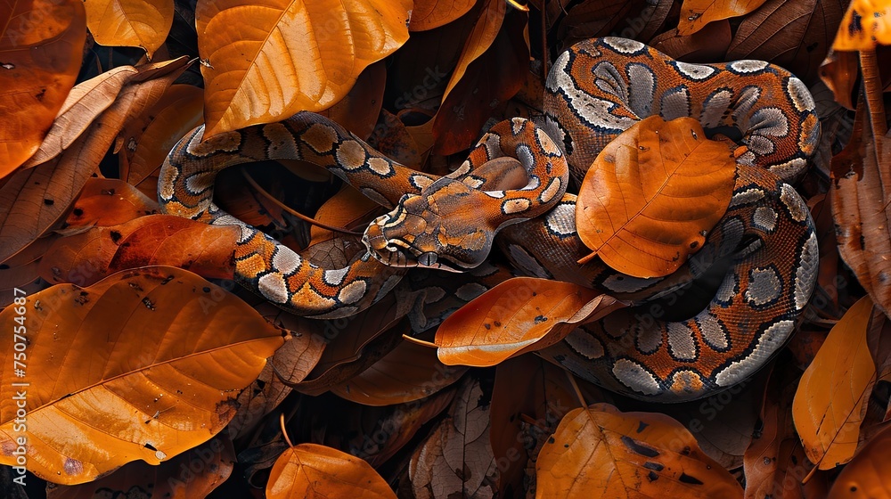 Reticulated Python (Malayopython reticulatus) is a python species ...