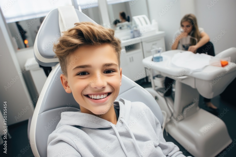 kid happy and surprised expression in a dentist clinic kid happy and surprised expression in a dentist clinic