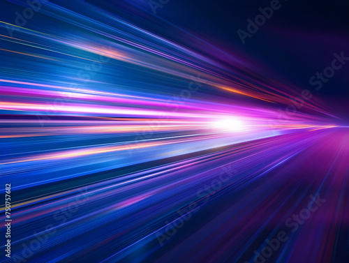 Abstract of light motion high-speed for technology and business background. blurred image