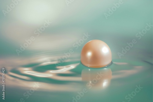 The symbol of wealth and purity, the jewel of the sea pearl and black pearl. generative ai