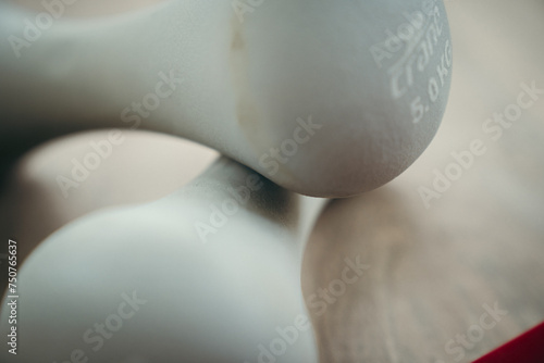 Dumbell close up