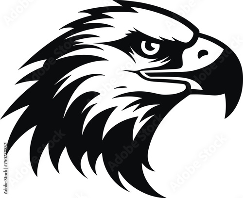 Eagle Head, eagle logo, American eagle, Vector Illustration on a white background © Dmytro