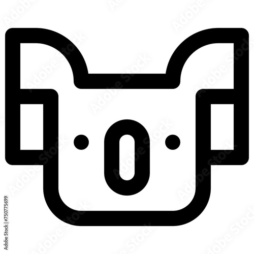 Endangered species. Editable stroke vector icon.
