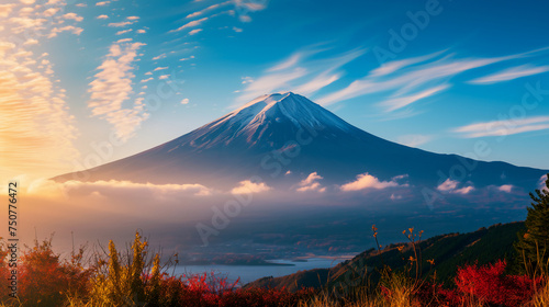 Majestic Mount Fuji at Sunrise