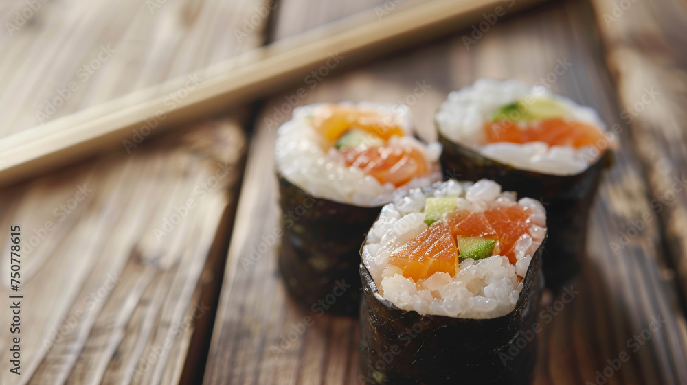 Sushi Sensation, Savory Maki Rolls Ready to Satisfy Sushi Sensation, Savory Maki Rolls Ready to Satisfy
