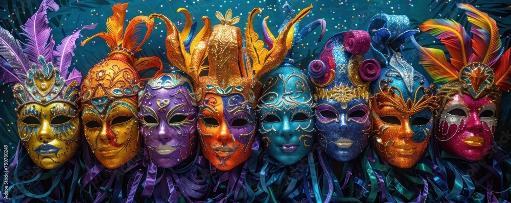 Vibrant Floats and Masks. Pop Art Celebrates in a Colorful Fusion of Costume and Carnival. Immerse in a World of Beauty and Celebration