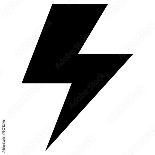 flash icon, simple vector design