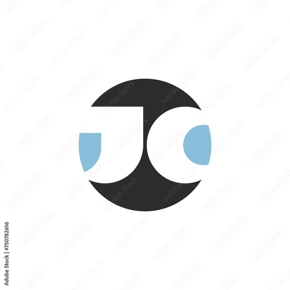 JC, CJ, Abstract initial monogram letter alphabet logo design JC, CJ, Abstract initial monogram letter alphabet logo design