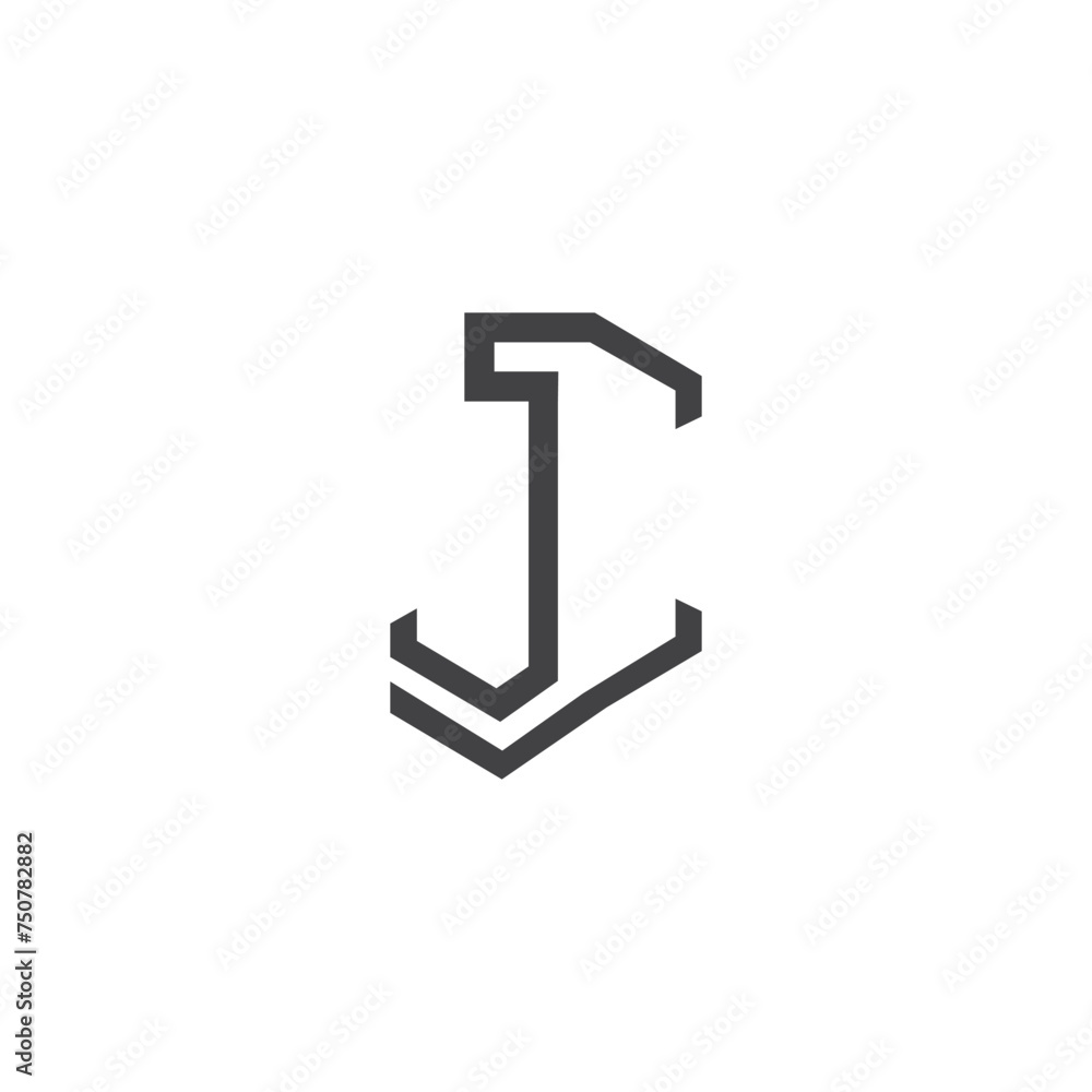 Alphabet letters Initials Monogram logo JC, CJ, J and C Alphabet letters Initials Monogram logo JC, CJ, J and C