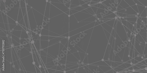 Abstract futuristic neural network concept design background.  Connected cells with links and dots for connection structure pattern background. Molecules technology with polygonal shapes
