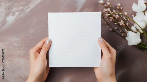 Person Holding White Square Paper