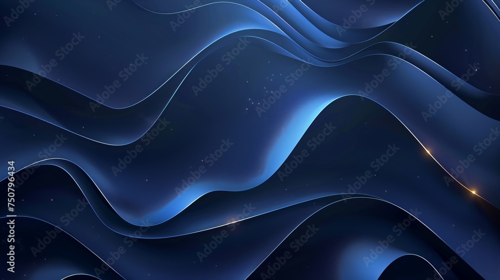 Obraz premium blue abstract background with dark lines, geometric shapes & patterns