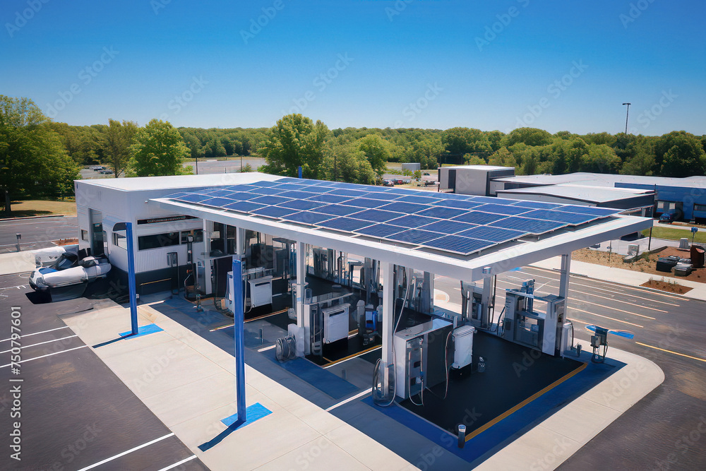 Solar-Powered Electric Charging Station