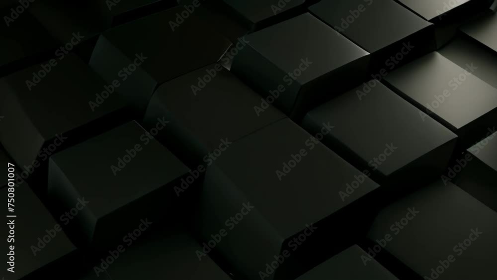 Abstract black cubes background, 3d render illustration, square shape. Abstract hexagonal geometric ultra wide background. Structure of lots of hexagons of carbon fiber , AI Generated Abstract black cubes background, 3d render illustration, square shape. Abstract hexagonal geometric ultra wide background. Structure of lots of hexagons of carbon fiber , AI Generated