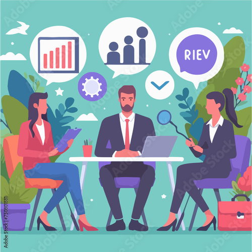 talk show meeting with contributor ask question