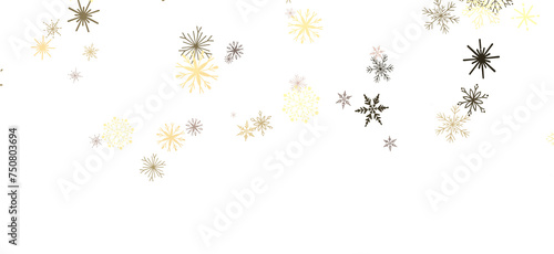 Sparkling Snowfall  Dynamic 3D Illustration of Falling Christmas Snowflakes