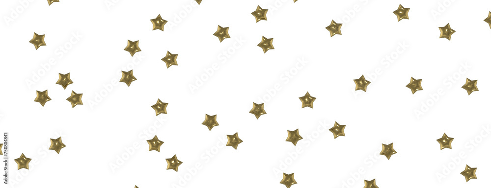 XMAS Stars - stars. Confetti celebration, Falling golden abstract decoration for party, birthday celebrate,