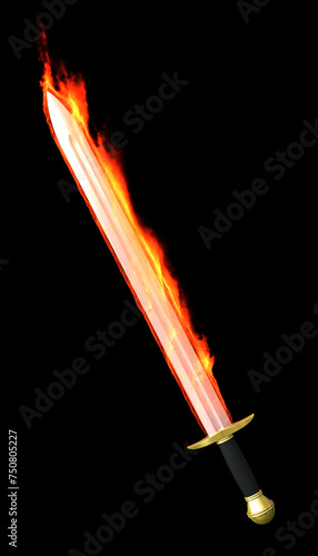 Burning sword