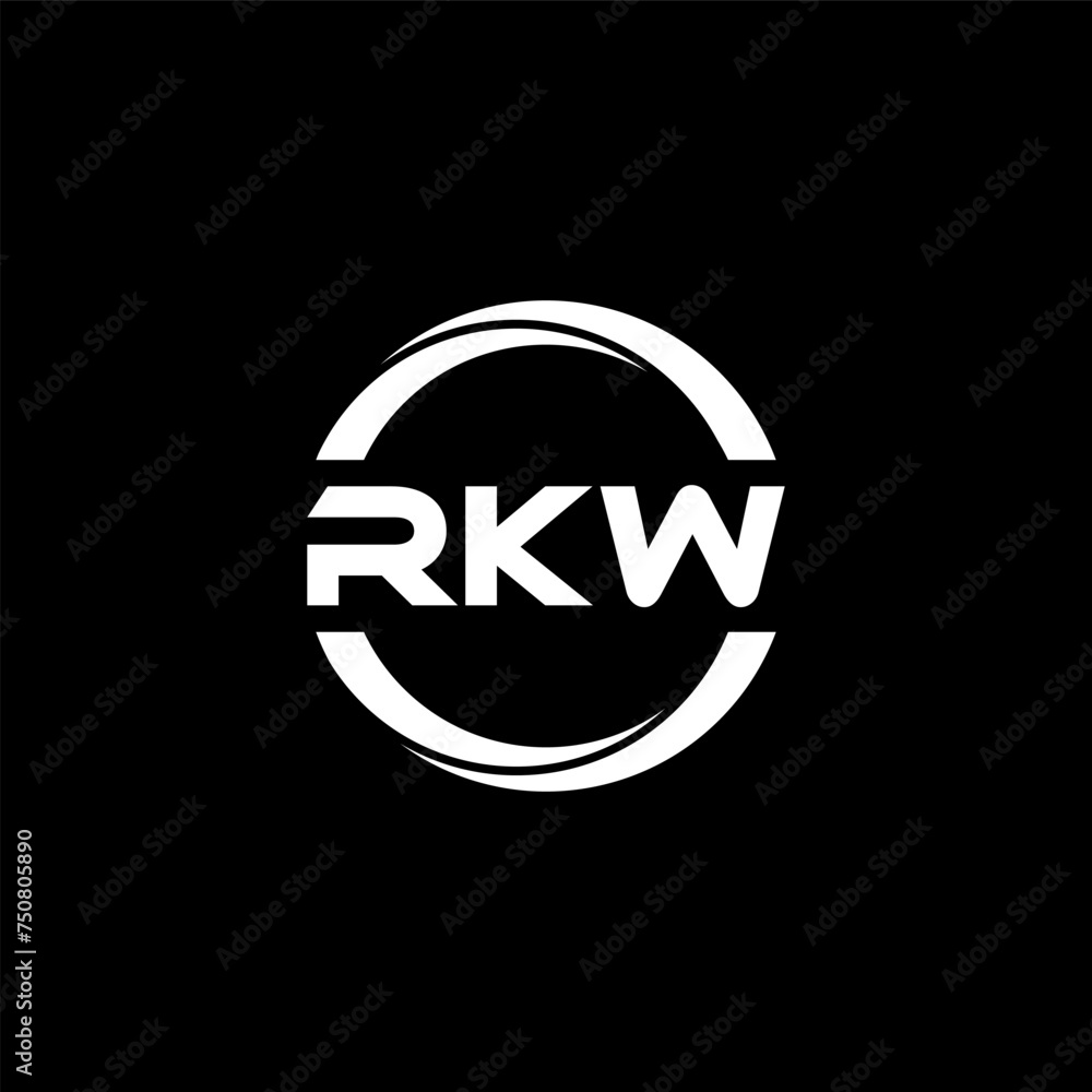 RKW letter logo design with black background in illustrator, cube logo, vector logo, modern alphabet font overlap style. calligraphy designs for logo, Poster, Invitation, etc. RKW letter logo design with black background in illustrator, cube logo, vector logo, modern alphabet font overlap style. calligraphy designs for logo, Poster, Invitation, etc.