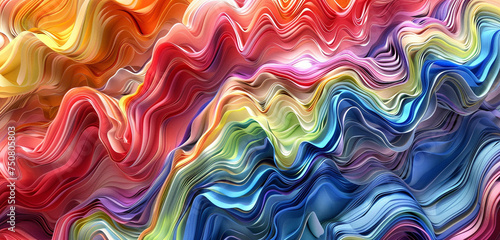 Abstract glitched waves.