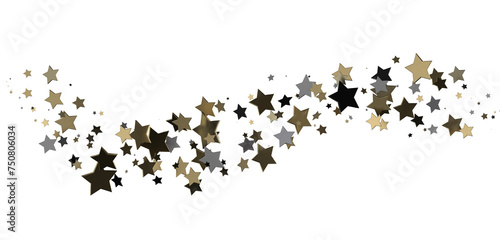 XMAS Stars - Festive christmas card. Isolated illustration white background. -
