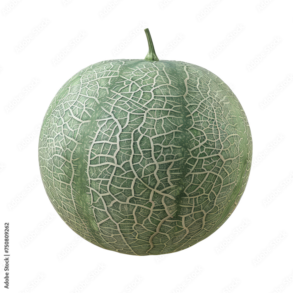 Photo of melon isolated on transparent background Photo of melon isolated on transparent background