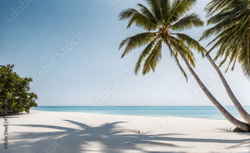 Tranquil Azure Ocean Beach Scene